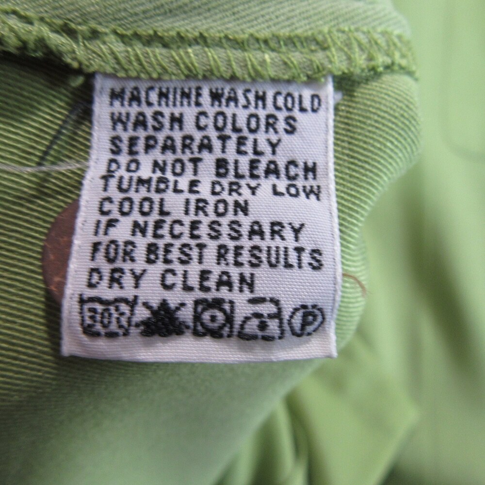 Tommy Bahama Mens Shirt Relax L Solid Light Green Silk Camp Resort Button Loop - Picture 5 of 8